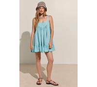 Heart Eyes Cotton Mini Dress by free-est at Free People in Waterfall Mist, Size: XS - female