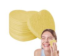 Heart Face Sponges | 50-Count Facial Cleaning Heart Shape Sponge | Spa Facial Sponges, Cosmetic Sponge Pads for Daily Facial Cleansing, Makeup Remover