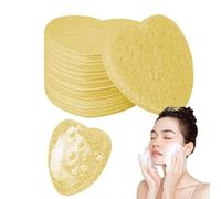 Heart Face Sponges,Heart Shaped Face Sponges | 50 Heart Shaped Facial Sponges: Makeup Sponges for Face, Heart Sponges for Daily Facial Cleansing at Home