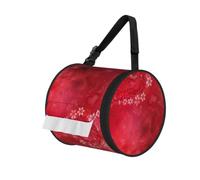 Heart Flower Printed Hanging Tissue Organizer, Smooth Zipper Oxford Cloth Roll Holder for RV Bathroom Desk