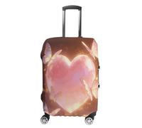Heart Flutters Butterfly Travel Luggage Cover Stretchable Airplane Suitcase Protector Sleeve Universal Washable Fit for 19-32 Inch Checked Baggage,Water Resistant Durable Luggage Protector X-Large