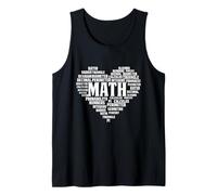Heart for Math Teacher Gift Tank Top