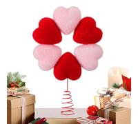 Heart for the top of the Valentine's Tree, Romantic Decoration 34 cm - Loving Heart Cup with Spring Detail - for Living Room, Parties, Dining Rooms, Bookcases, Christmas, Weddings