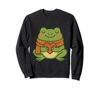 Heart Frog with Scarf - Cozy Autumn Mood Sweatshirt