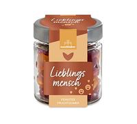 Heart Fruit Gum Gift Glass Favourite Person 120 g | Gift for Your Loved Ones | The Gift for Your Friends | Valentine's Day or Mother's Day