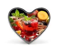 Heart Fruit Tea Brooch Classic Mini Pin 1 Inch Aluminum Alloy Lapel Pin Personalized Button Badge for Backpack Hat Suit Jacket Clothing Decoration
