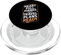 Heart Full Hands Busy Travel Plans Ready Adventure PopSockets PopGrip for MagSafe