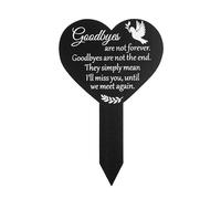 Heart Graveside Memorial Plaque, memorial plaques for graves, Graveside Memorial Stake Memorial Signs for Family Mom Dad Grandparents