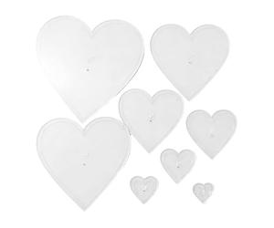 Heart guide - quilting template for fabrics | 8-piece acrylic set of rulers with expressive markings and lasting construction for women Family Activities