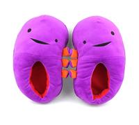 Heart Guts Kidney Slippers - Plush Cozy and Comfy Purple and Orange No-Skid - Women’s Size 5-8, Multicolored, One Size