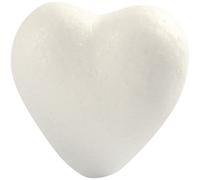 Heart, H: 6 cm, polystyrene, 5pcs