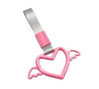 Heart Hand Strap - Rear Bumper Warning Grab Handles Ring, Love Shape Car Hanging Pendant | Modified Interior Exterior Decoration, Pull Ring Charm for SUV Sedan Bus Train Vehicle Auto
