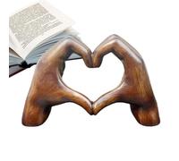 Heart Hands Ornament - 11x18.5x7cm Love Heart Hand Sculpture | Hand Love Statue | Wedding Finger Heart Aesthetic | Finger Art Statues | Wedding Accents Decorations
