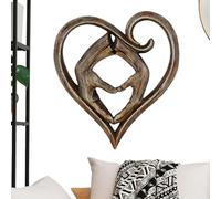 Heart Hands Shape Art | Decorative Art Love Sculpture | Creative and Romantic Modern Resin Wall Decor for Home, Wedding, Valentine's Day, Forever Love