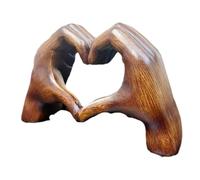 Heart Hands Statue Desktop - Heart Shaped Hand Ornament | Hearts Gesture Sculpture | Resin Loved Finger Modern Statues | Bond Expression for Home Wedding Valentine's Day Birthday Decoration