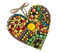 Heart Hanging Ornament Infront of Door Wearth Resin Colorful Heart Crafts Decoration for Garden Courtyard Decorations