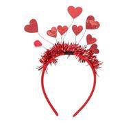 Heart Headband,Cupid Sequins Hair Band Love Headbands with Heart Shape Sunglass Decor Glitter Head Band Red Valentines Day Hair Hoops Hair Accessoires for Wedding Birthday Party