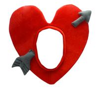 Heart Headgear Plush Unisex Heart Role Play Hat Kids Teens Adults