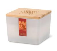 Heart and Home Bamboo Spiced Apple & Cinnamon Centrepiece Candle White