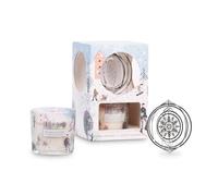 Heart & Home Candle and Tree Decoration Gift Set - Vegan Friendly Soy - Christmas Tree Decoration - for Gifting and Home Fragrance