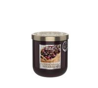 HEART & HOME - Scented candle made from natural soy wax for home - Gourmet black cherry small jar - Burn time 30h - Gift, decoration and fragrance for The home