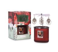 Heart & Home Twin Wick Candle and Carousel Gift Set - Vegan Friendly Soy Blend for Gifting and Home Fragrance