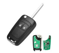 Heart Horse 2 Buttons Car Key Fob Cases Flip Remote Control Replacements for Opel Vauxhall Astra J Insignia Mokka Adam Corsa Viva Zafira Car Key Shell Cover with 433Mhz ID46 Chip & Battery & Blade