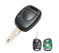Heart Horse 433MHz Remote Key Shell Case with PCF7946 Chip NE73 Blade, Car Remote Controls Key Fob Replacements for Re-nault Clio 2 Twingo Master Kangoo (1 Button)