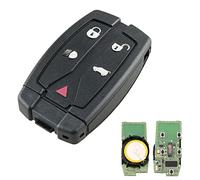 Heart Horse 5 Buttons 433 MHz Remote Car Key Fob Case Shell with ID46 Chip for Land Rover Freelander 2