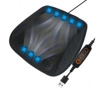 Heart Horse Cooling Car Seat Cover, Comfort Cooling Seat Pad With 3 Adjustable Cool Speed, 12V Car Cool Seat Cushion Cushion For Vehicles, Office Chair, Wheelchair - Black (8 Cool Fans)