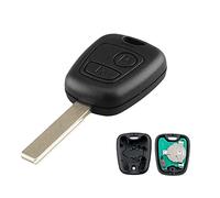 Heart Horse Remote Control Key Fob Replacements for Peuge0t 107 207 307 407, 2 Button Remote Key Case with ASK 433MHz ID46 Chip HU83 Blade