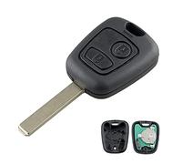 Heart Horse Remote Control Key Replacement for Peugeot 307 Citroen C1 C2 C3 Xsara, 2 Buttons Remote Car Key Case with 433Mhz ID46 Chip VA2 Blade, Peugeot 307 Remote Key Case, C3 Remote Key
