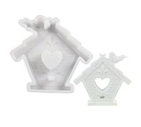 Heart House Silicone Molds for Plaster Ornaments Room Decoration Holiday Present Plaster Craft