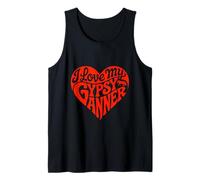 Heart I Love My Gypsy Vanner Gypsy Cob Tinker Draft Horse Tank Top