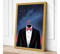 Heart in the Cosmos Canvas Wall Art Print 36x24 Inch