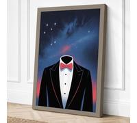 Heart in the Cosmos Canvas Wall Art Print 36x24 Inch