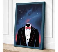 Heart in the Cosmos Canvas Wall Art Print 36x24 Inch