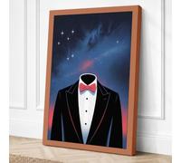 Heart in the Cosmos Modern Canvas Wall Art Print 30x20 Inch (76 x 51 cm)