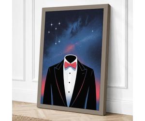 Heart in the Cosmos Modern Canvas Wall Art Print 30x20 Inch (76 x 51 cm)