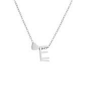 Heart Initial Necklace, Adjustable Chain, Stainless Steel Silver Letter Necklace, Initial Necklaces Birthday Gifts Valentine Gifts for Her Women Girls Jewelry
