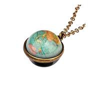 Heart Initial Necklace in Sided Pendant Double Planet Glow Glass The System Dome Dark Necklaces Pendants Breakable