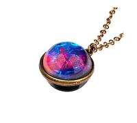 Heart Initial Necklace in Sided Pendant Double Planet Glow Glass The System Dome Dark Necklaces Pendants Breakable