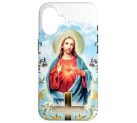 Heart Jesus Christ Vintage Cross Catholic Gifts Case for iPhone 16