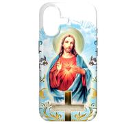 Heart Jesus Christ Vintage Cross Catholic Gifts Case for iPhone 17