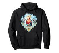 Heart Jesus Christ Vintage Cross Catholic Gifts Pullover Hoodie