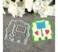 Heart Key Metal Die Cuts, Cutting Dies for Card Making