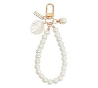 Heart Keychain Phone Chain Pendant Shell Pearl Pendant Charm Decorations Girls Bag Keyring Hanging Ornament Accessories