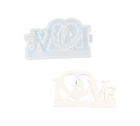 Heart Kiss Silicone Mold Reusable Flexible Form for Handmade Craft Soap Creation Parent Child Activity Love Kiss Silicone