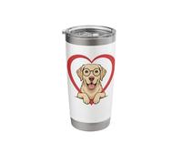 Heart Labrador Retriever Glasses Stainless Steel Insulated Tumbler