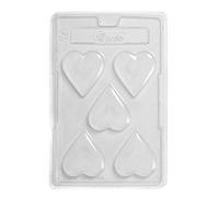 Heart Large Chocolate Mould 5 Cavity